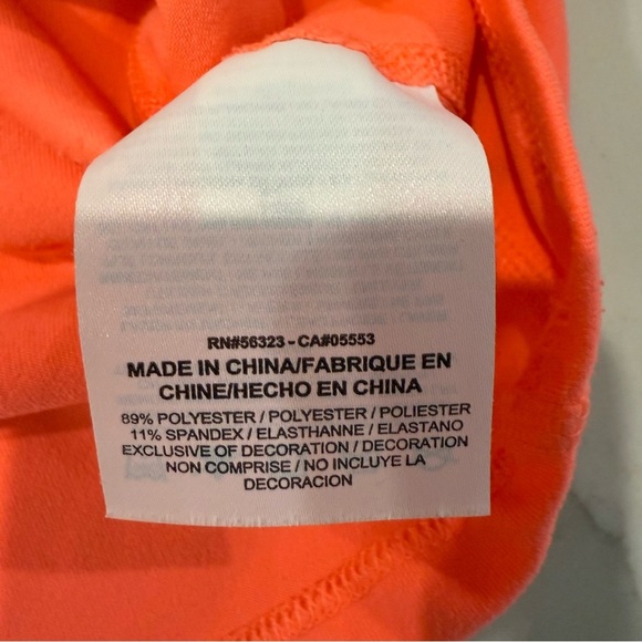 Nike DriFIT Running VNeck Long Sleeve Pullover Hoodie Womens Medium Coral Orange - Picture 9 of 12